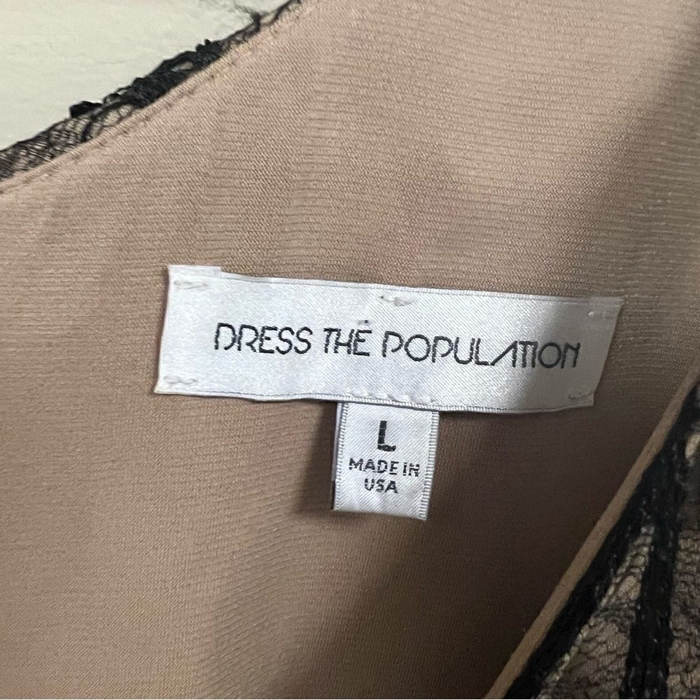 Dress the Population lace embellished maxi dress L - Picture 13 of 14